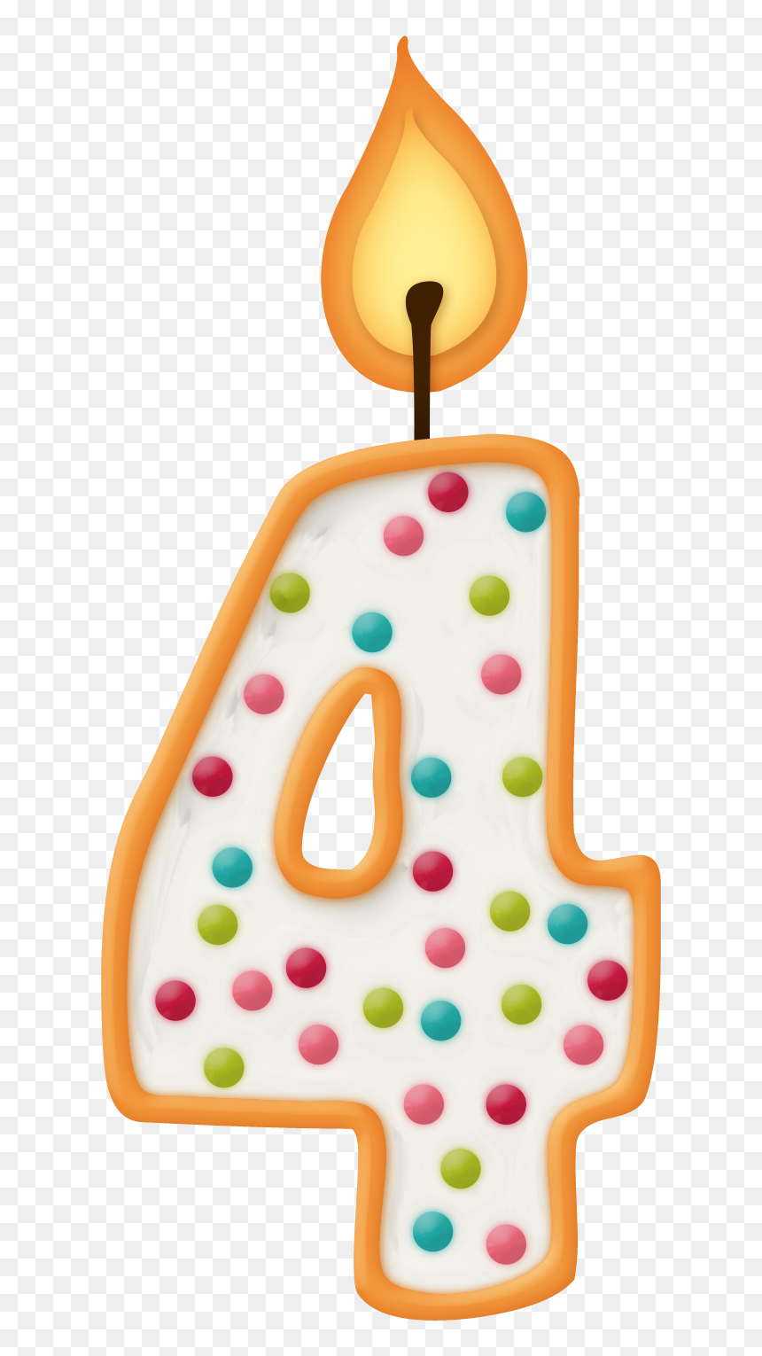 Vela 4 Años, HD Png Download - velas png