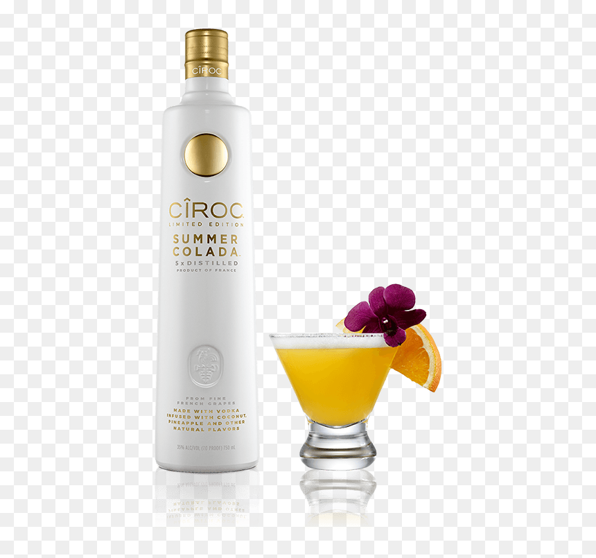 Ciroc Summer Colada Recipes, HD Png Download - martini splash png