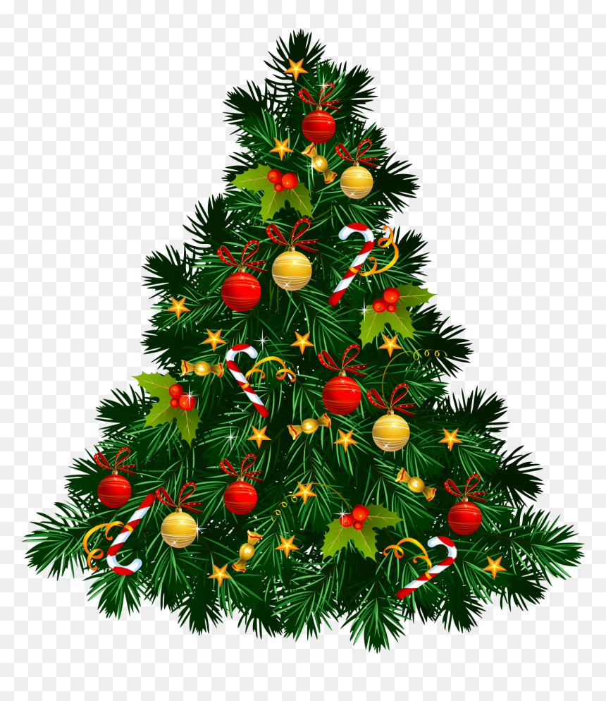 Christmas Fir Tree Png, Transparent Png - decorations png