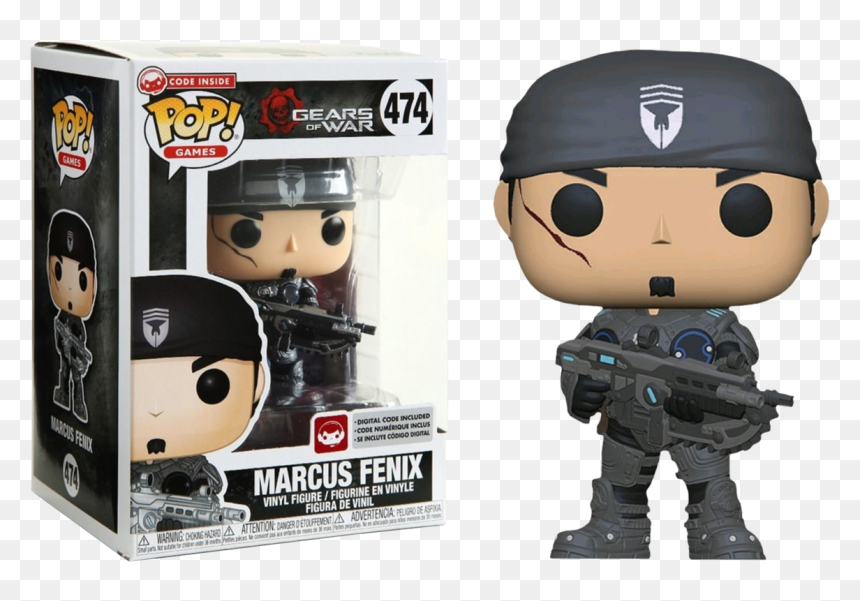 Gear Of War Funko Pop, HD Png Download - marcus fenix png