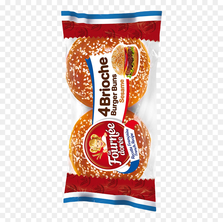 French Brioche Burger Buns, HD Png Download - hamburger bun png