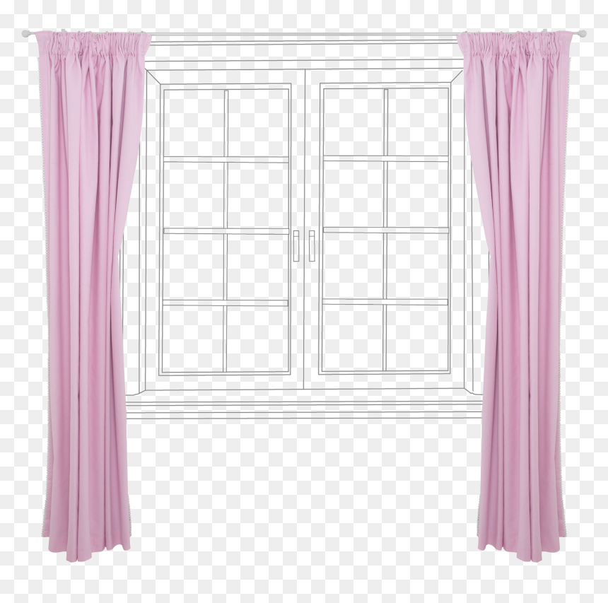 Window, HD Png Download - window curtains png