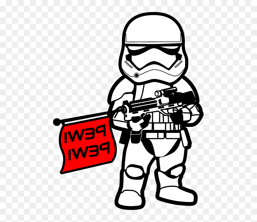 First Order Stormtrooper Pew Pew, HD Png Download - first order stormtrooper png