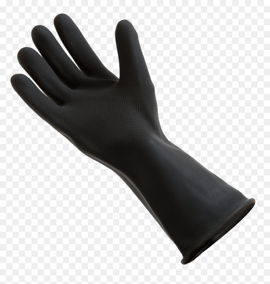 Black Glove Png, Transparent Png - rubber gloves png