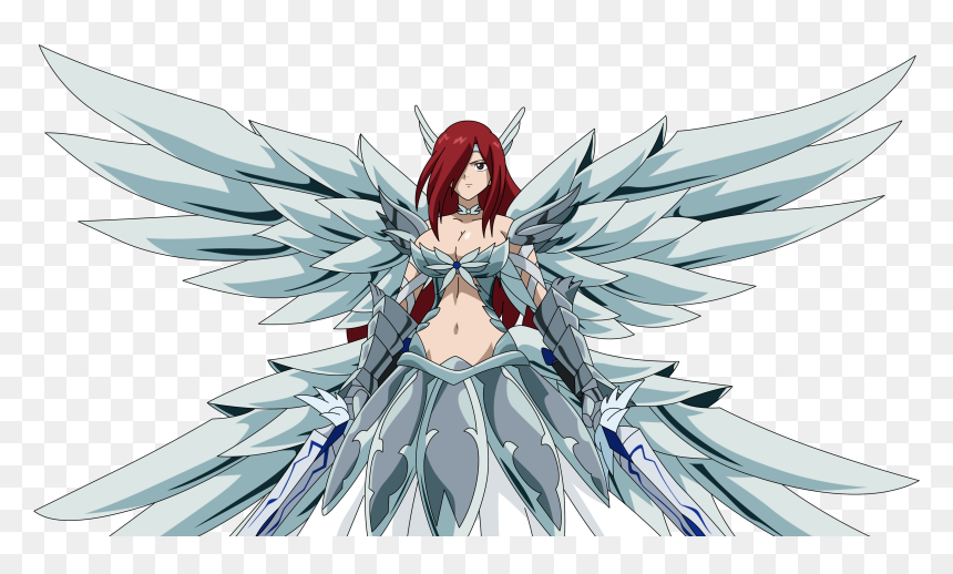 Erza Fairy Tail Png, Transparent Png - fairy wing png