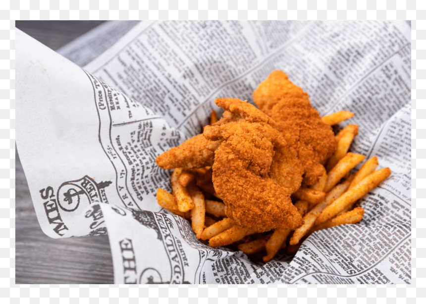 Fish And Chips, HD Png Download - fried shrimp png
