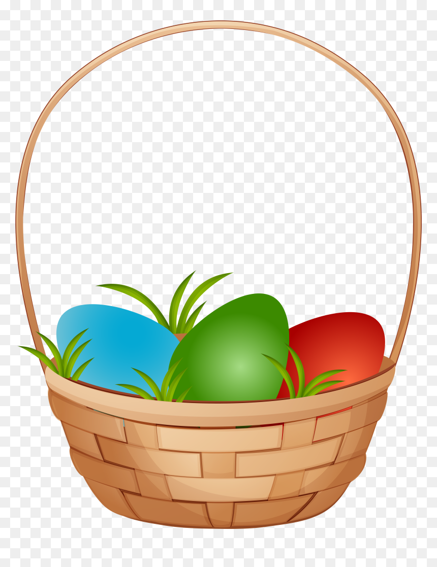 Easter, HD Png Download - easter egg basket png