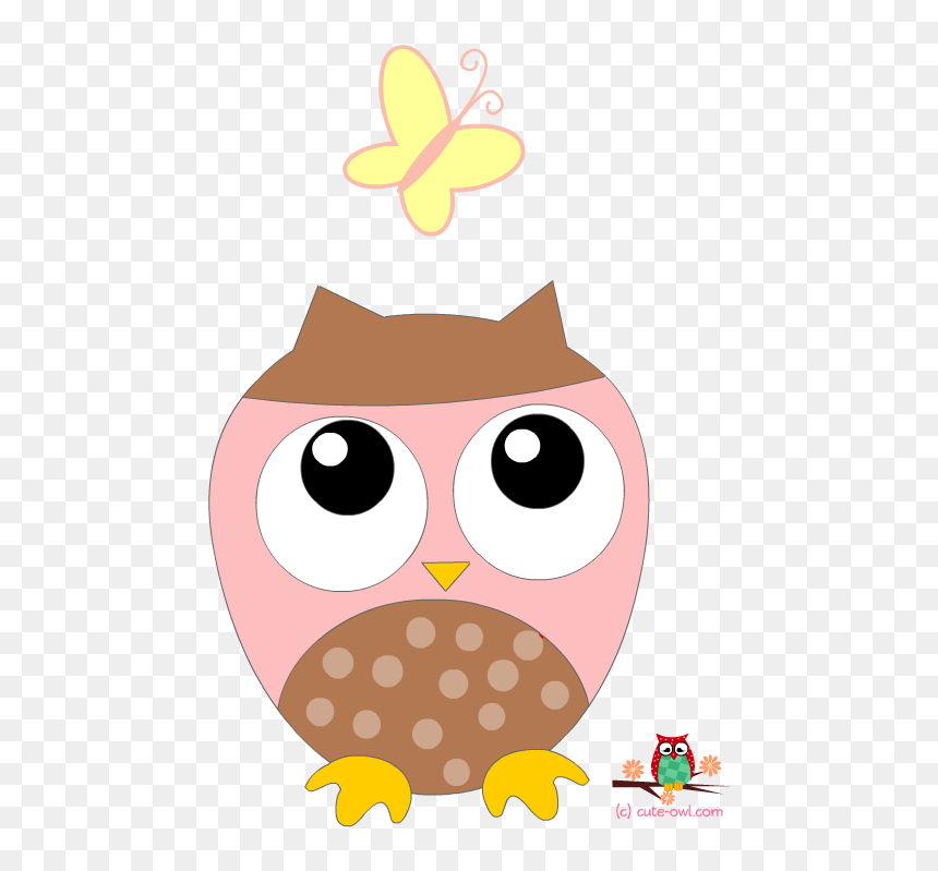 Owl Stickers Transparent, HD Png Download - pink owl png