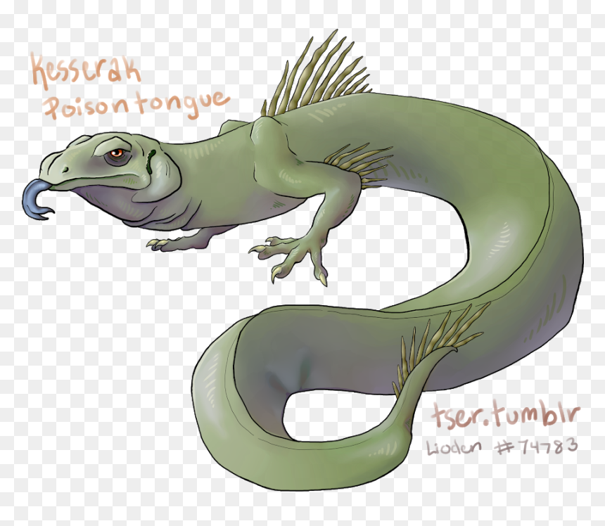 Iguana, HD Png Download - lizard tongue png