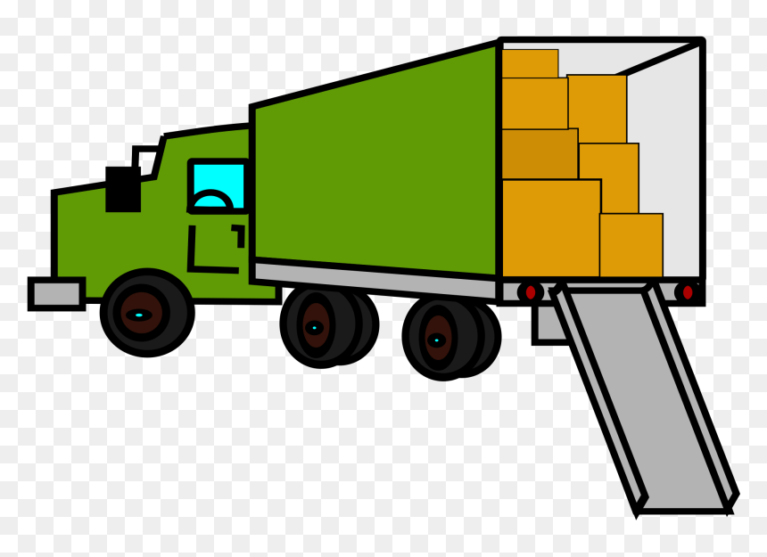 Moving Truck Clipart Png, Transparent Png - garbage truck png