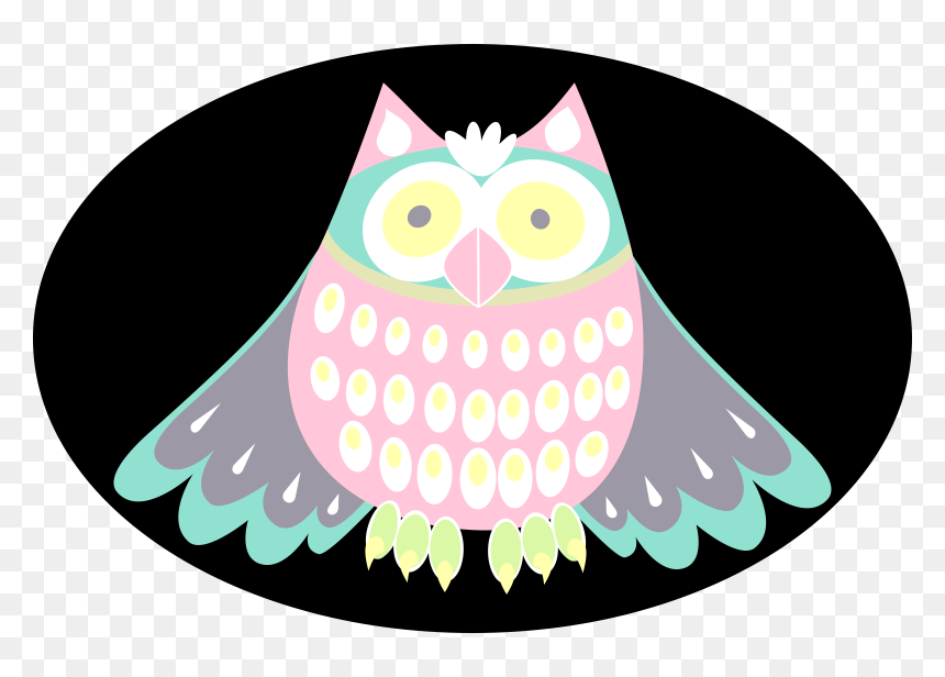 اشكال بومه كيوت, HD Png Download - pink owl png