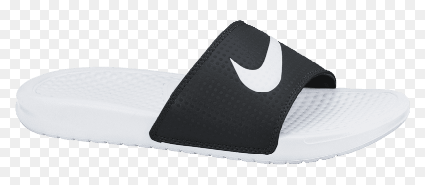 Slipper, HD Png Download - white nike swoosh png