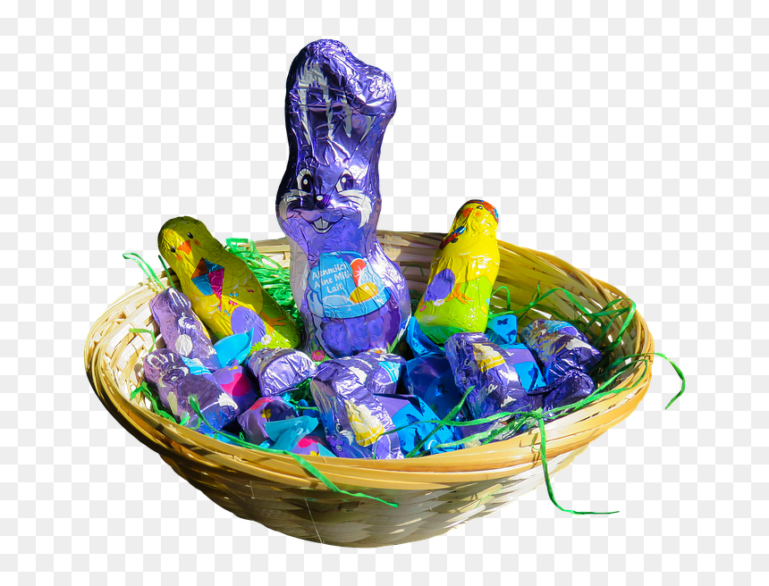 Gift Basket, HD Png Download - easter egg basket png