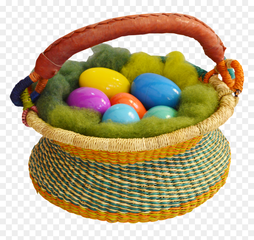 Storage Basket, HD Png Download - easter egg basket png