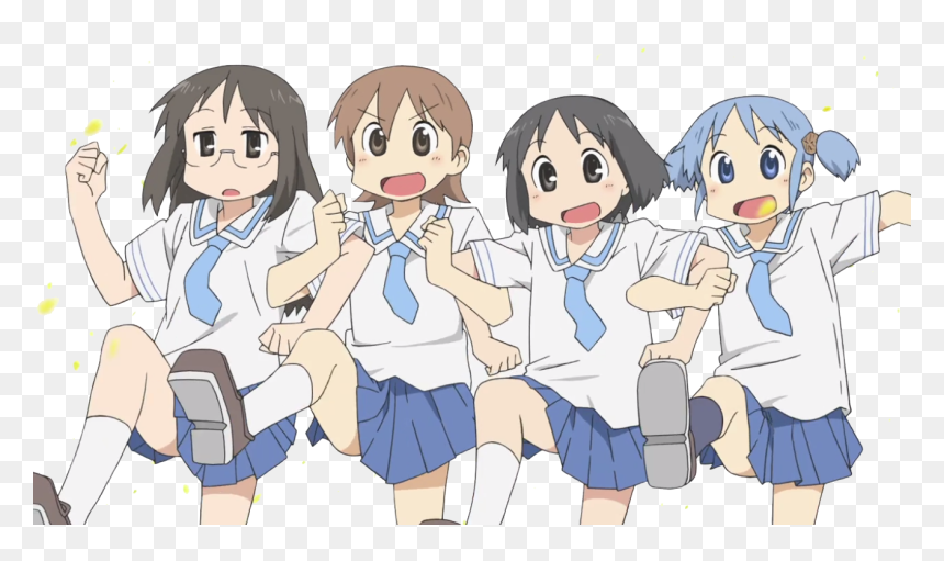 My Ordinary Life Nichijou, HD Png Download - anime girl sitting png