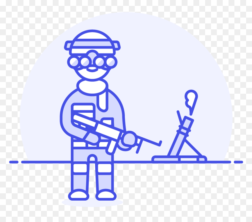 People With Gun Icons, HD Png Download - soldier 76 mask png