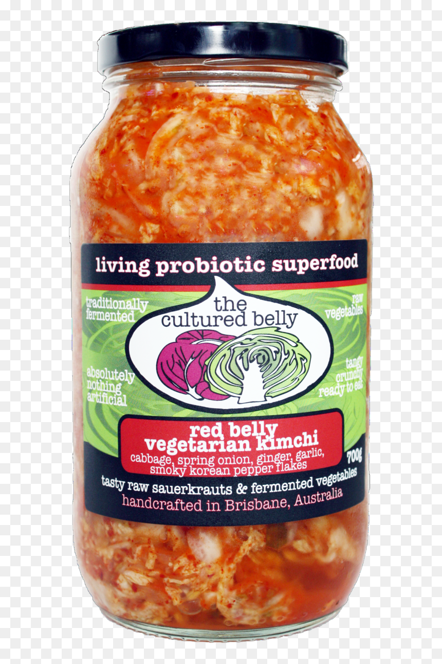 Red Belly Vegetarian Kimchi - Meat, HD Png Download - kimchi png