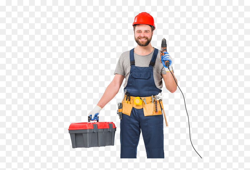 Management Software For Electrical Teams - Persona Con Caja De Herramientas, HD Png Download - electrician png
