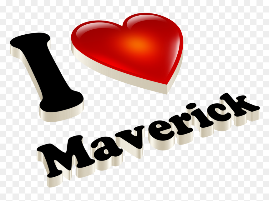 Maverick Heart Name Transparent Png - Love Reshma Name, Png Download - maverick png