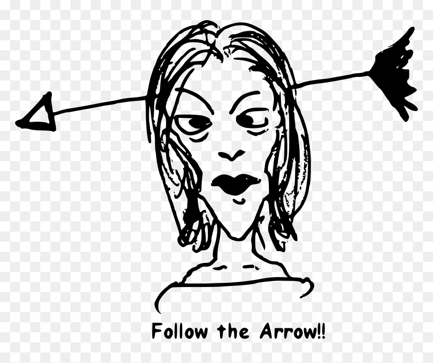 Follow The Arrow Clip Arts - Vector Graphics, HD Png Download - follow icon png
