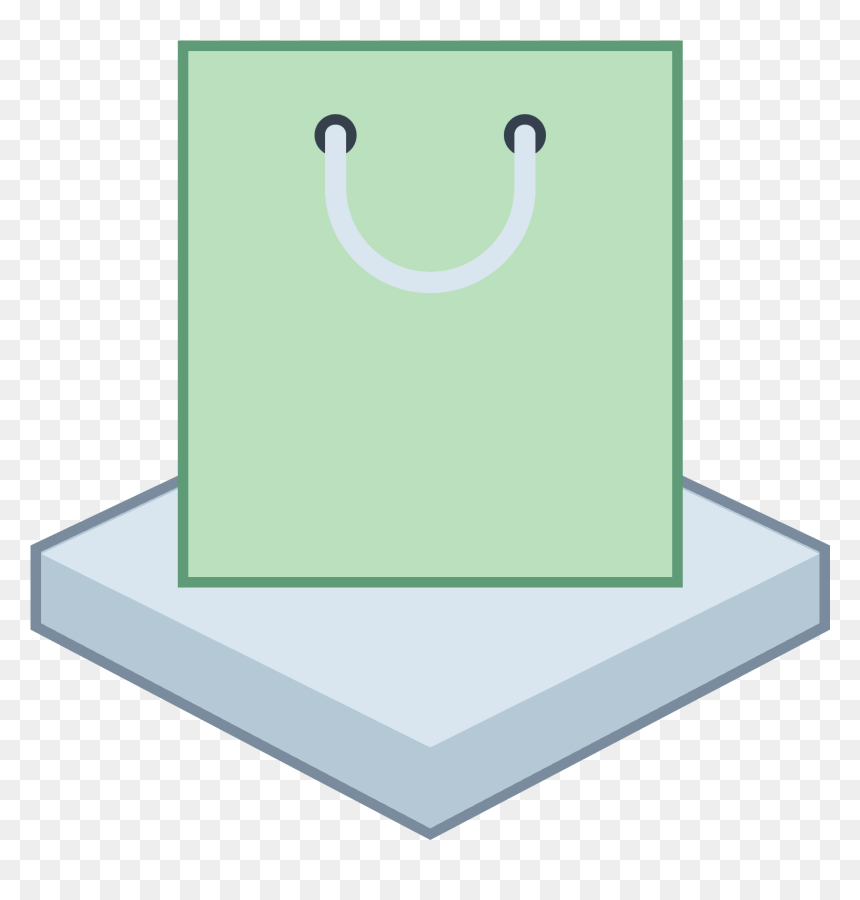 Market Square Icon - Paper Bag, HD Png Download - square icon png