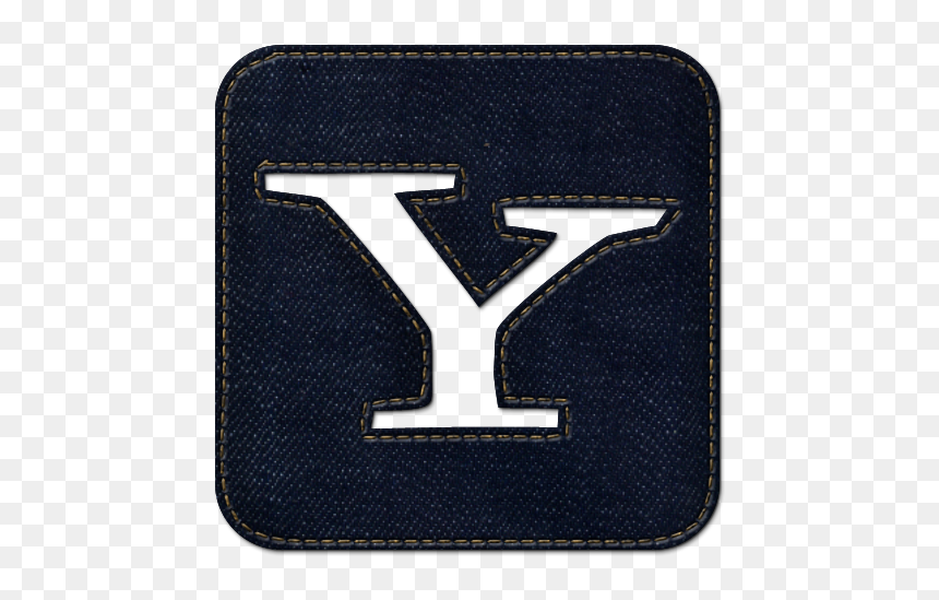 Social, Jean, Yahoo, Logo, Denim, Square Icon - Yahoo Logo, HD Png Download - square icon png