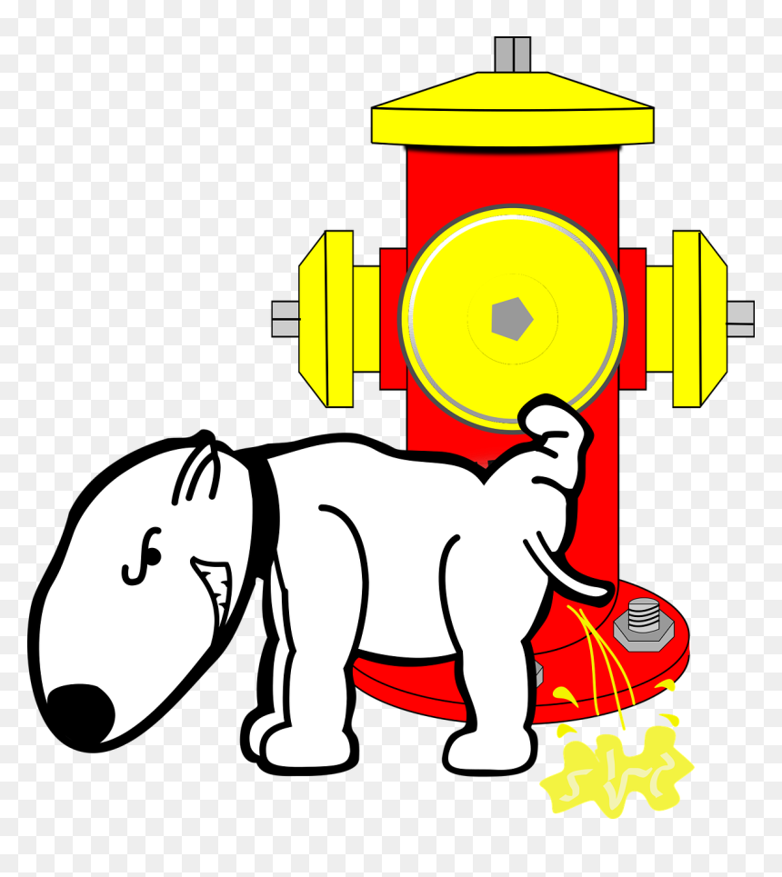Dog Peeing On A Fire Hydrant, HD Png Download - pee png