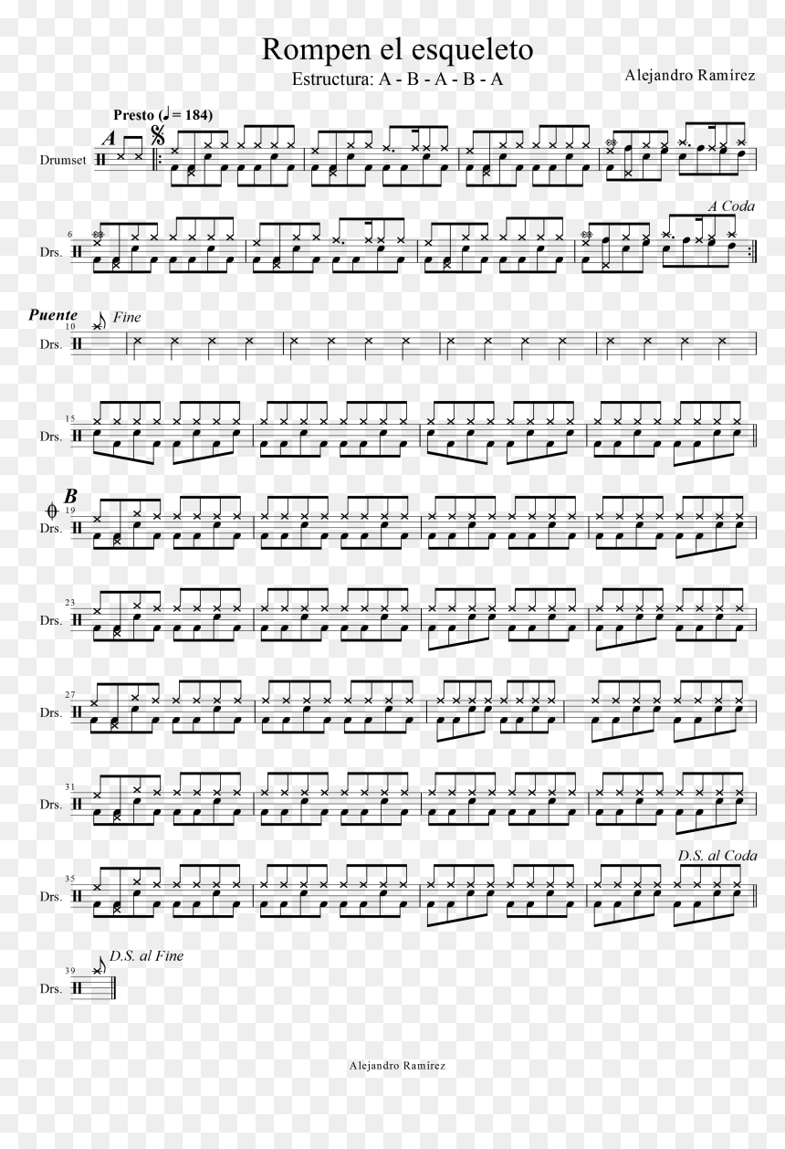 Partitura De Batería , Png Download - Moscow Kremlin, Transparent Png - bateria png