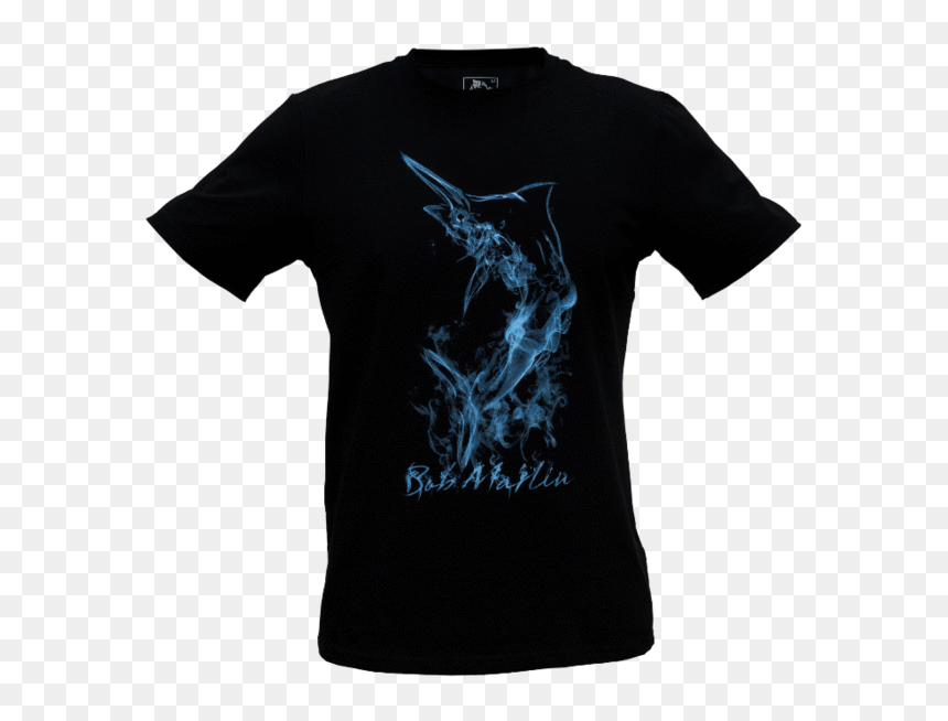 Bob Marlin Smoke Marlin T Shirt Black - Active Shirt, HD Png Download - marlin png