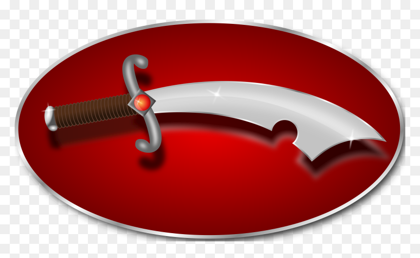 Scimitar With Background Clip Arts - Sword, HD Png Download - scimitar png