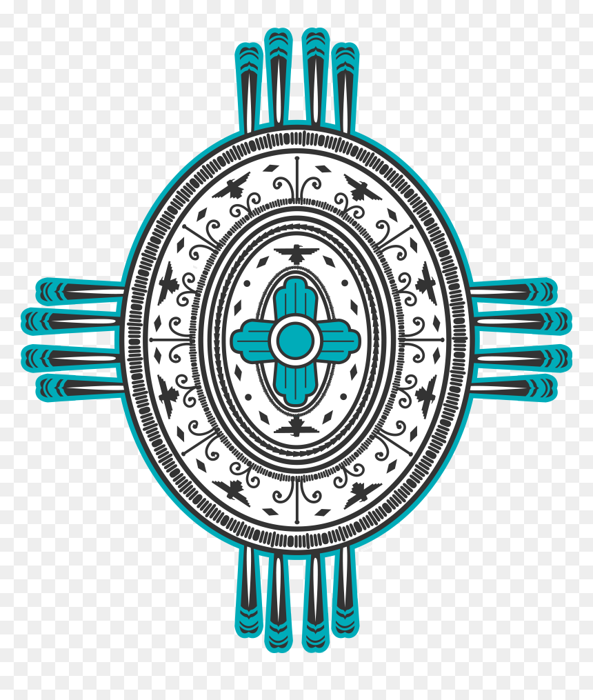 Oval Zia Concho Print , Png Download, Transparent Png - zia png