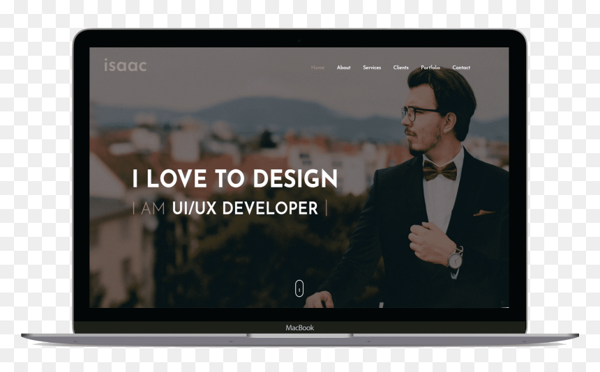 Blogger Template Portfolio, HD Png Download - isaac png