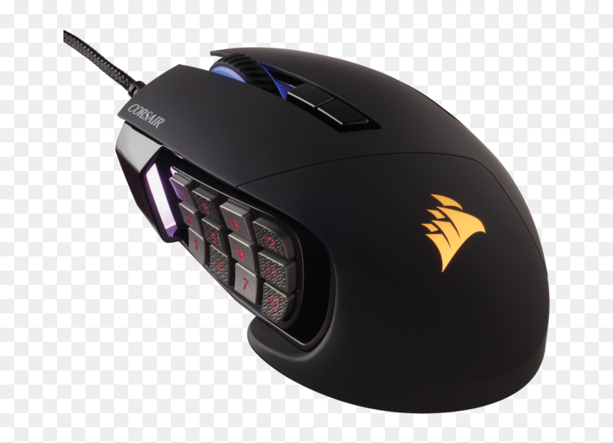 Corsair Scimitar Pro Rgb Optical Moba/mmo Gaming Mouse"

 - Corsair Scimitar Pro, HD Png Download - scimitar png