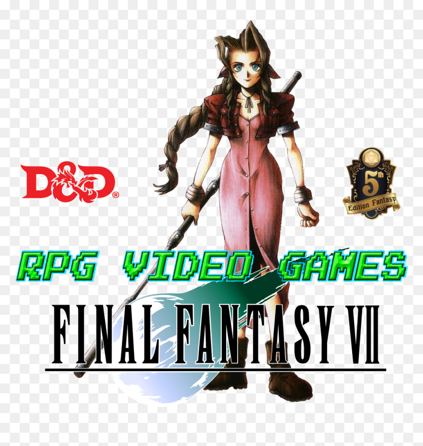 Final Fantasy 7 Aerith Gainsborough Dnd 5e - Ff7 Remake Aerith 18+, HD Png Download - aerith png