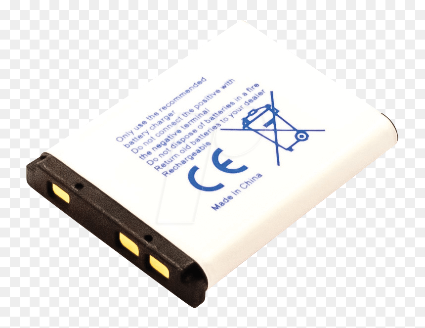 Li Ion Camera Battery 3,7v 740 Mah, For Olympus Frei - Data Storage Device, HD Png Download - bateria png
