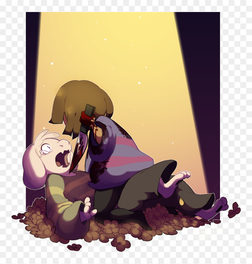 Asriel And Chara Sad , Png Download - Asriel And Chara Sad, Transparent Png - chara png