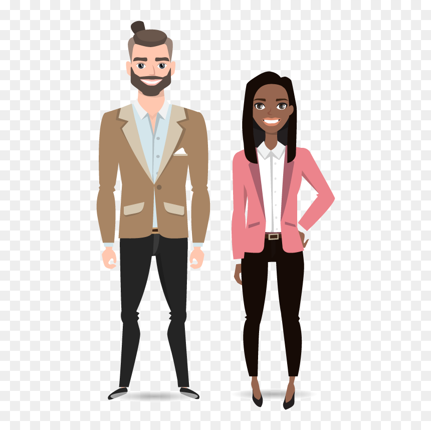 Smiling Black Woman Vector, HD Png Download - millennial png