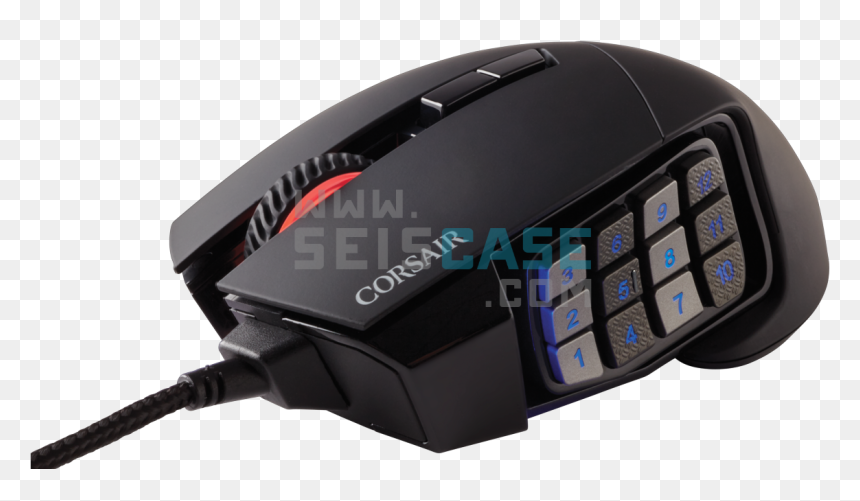 Corsair Gaming Mouse Scimitar Pro Rgb, HD Png Download - scimitar png