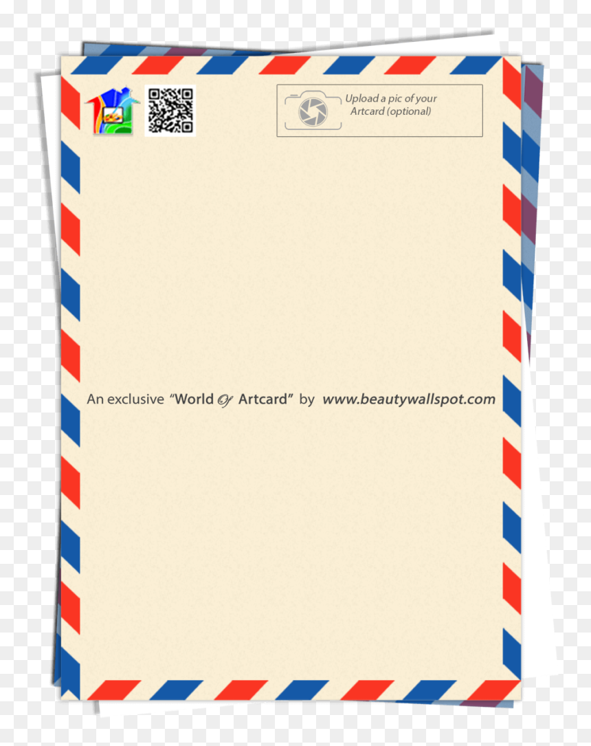 ตัวอย่าง หน้า ซอง จดหมาย ไป ต่าง ประเทศ, HD Png Download - card back png