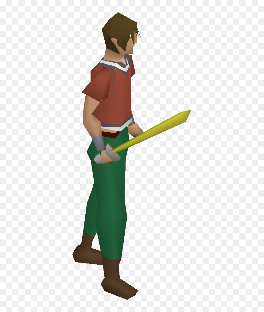 Starter Sword, One Of The Best Scimitars In Old School - Runescape Starter Character, HD Png Download - scimitar png