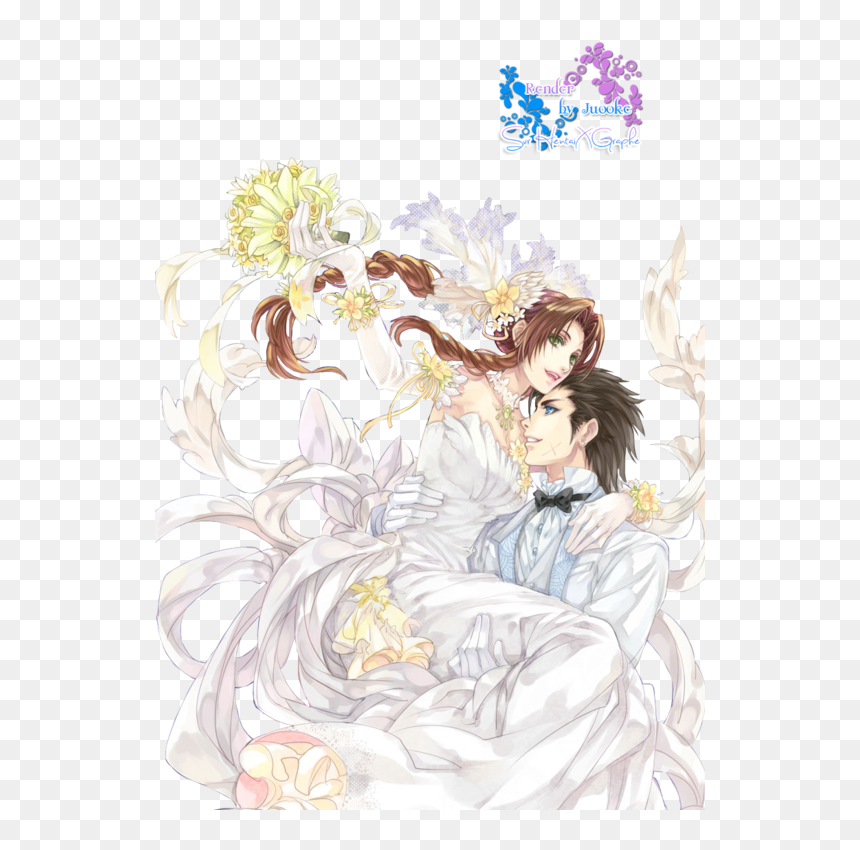 Zack And Aerith Canon, HD Png Download - aerith png