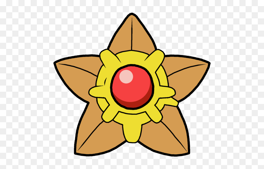 Staryu Pokemon, HD Png Download - staryu png