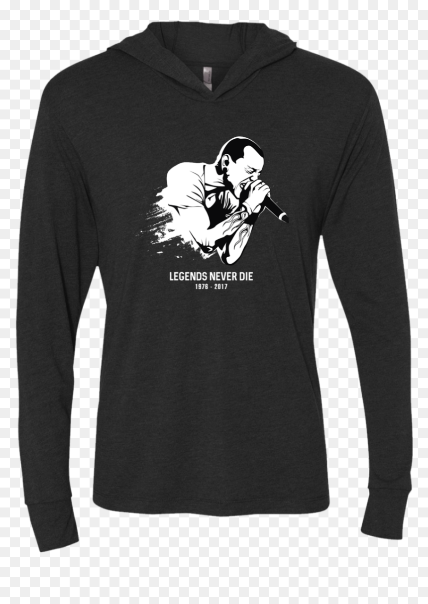 Chester Bennington Legends Never Die Unisex Hooded - Black Adidas Hoodie Kids, HD Png Download - camiseta png