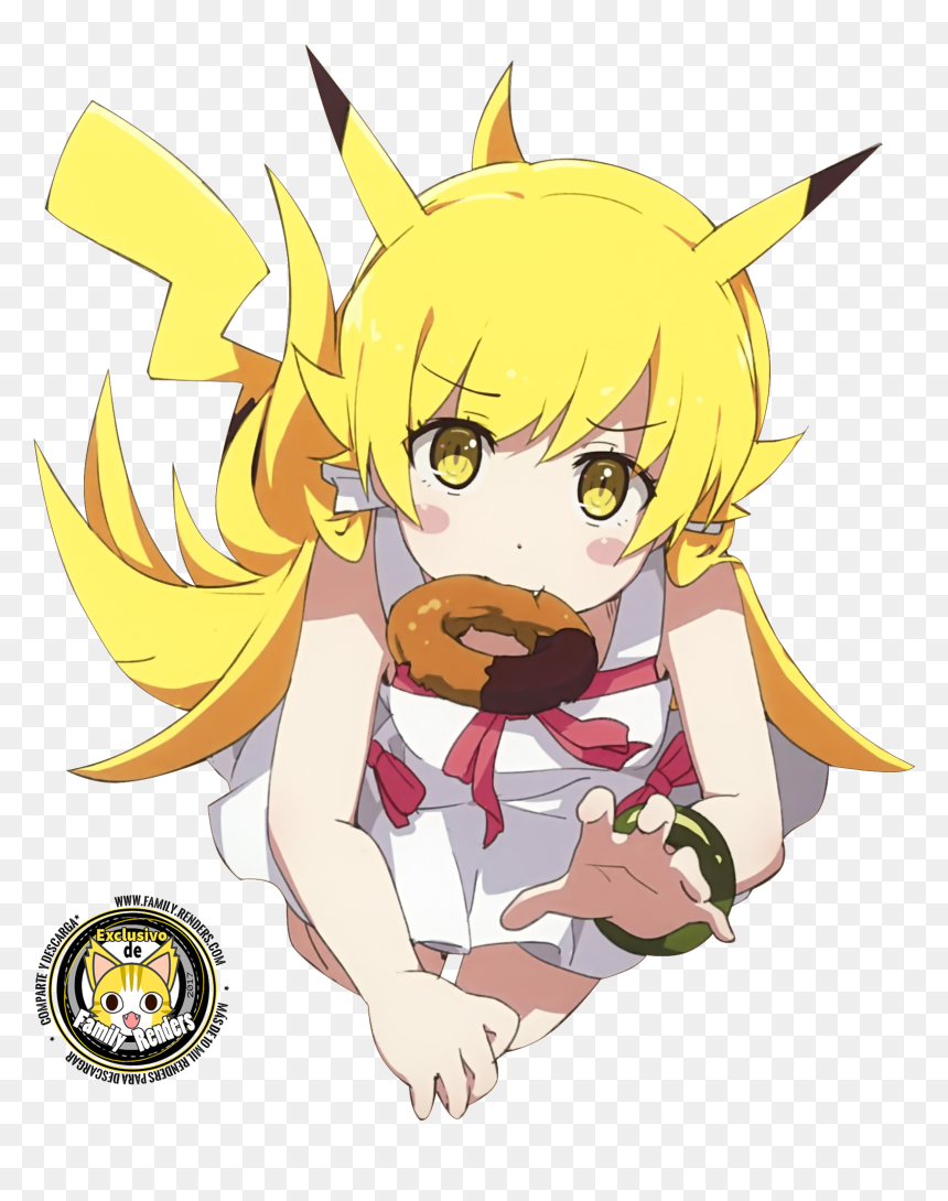 Render Shinobu Oshino Pikachu Cosplay - Shinobu Oshino, HD Png Download - shinobu png