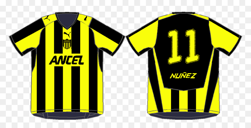 2009 Camiseta Peñarol - Camiseta Peñarol 2009, HD Png Download - camiseta png