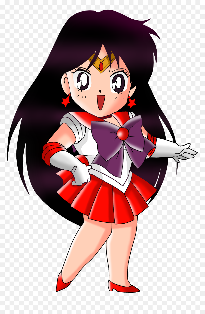 Sailor Mars Chibi Minecraft Anime, Sailor Mars, Sailors, - Sailor Moon Chibi Sailor Mars, HD Png Download - minecraft moon png