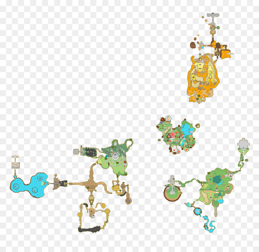 Map Of The Surface - Skyward Sword Map, HD Png Download - skyward sword png