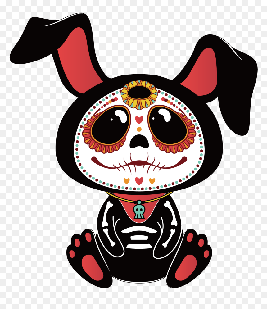 Dia De Los Muertos Clipart - Dia De Los Muertos Rabbit, HD Png Download - dia de muertos png