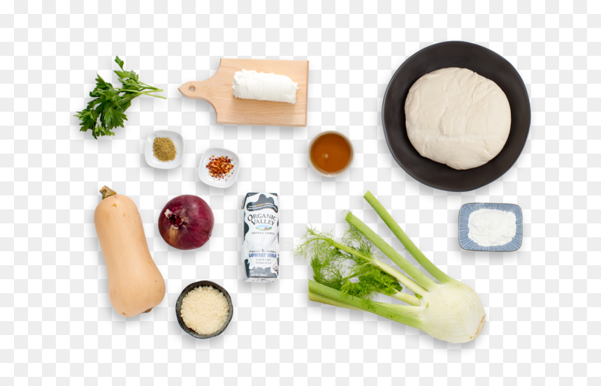 Butternut Squash & Goat Cheese Pizza With Creamy - Pizza Ingredient Png, Transparent Png - blue apron png