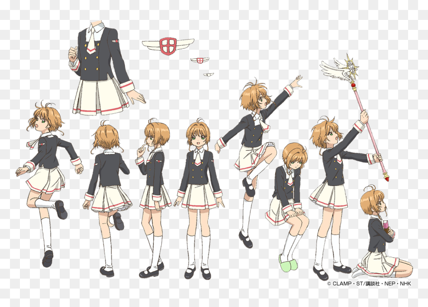 [ Img] Cardcaptor Sakura - Cardcaptor Sakura Clear Card Uniform, HD Png Download - cardcaptor sakura png
